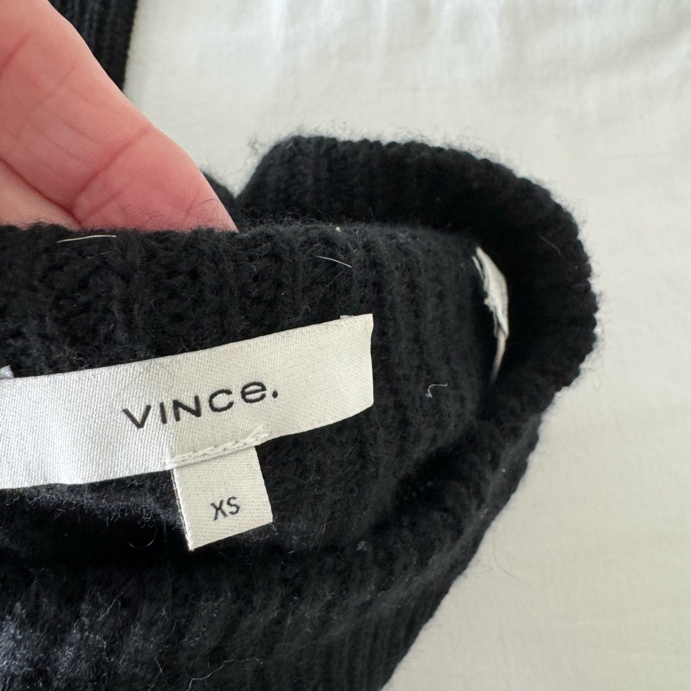 Vince Black Cowl Neck Sweater - Picture 2 of 7